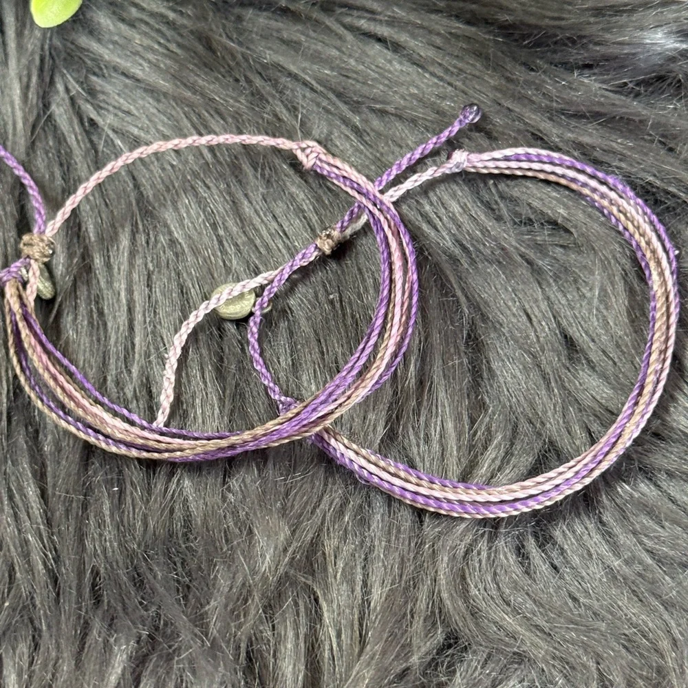 Pura Vida Purple Ombre Multi-Strand Cord Bracelet Set‎